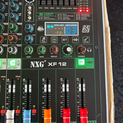 NXG XF-12 Professional 12 Channel Mixer - PA, Pro Audio, Live Sound, Recording w/ Bluetooth image 3
