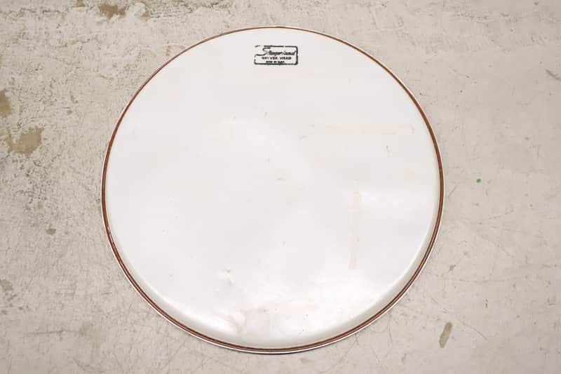 Slingerland 14" Smooth White Drum Head Vintage image 1