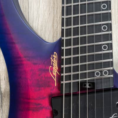 Legator G7FSS Ghost 7 Super Shred Multi-Scale 7-String Headless Guitar, Hyper Nova Blue image 10