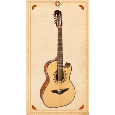 H. Jimenez LBQ1E El Estandar Acoustic-Electric Bajo Quinto