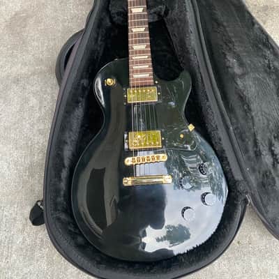 Gibson Les Paul Studio Push Pull Tone Guitar Center Exclusive- Ebony Gold Hardware image 2