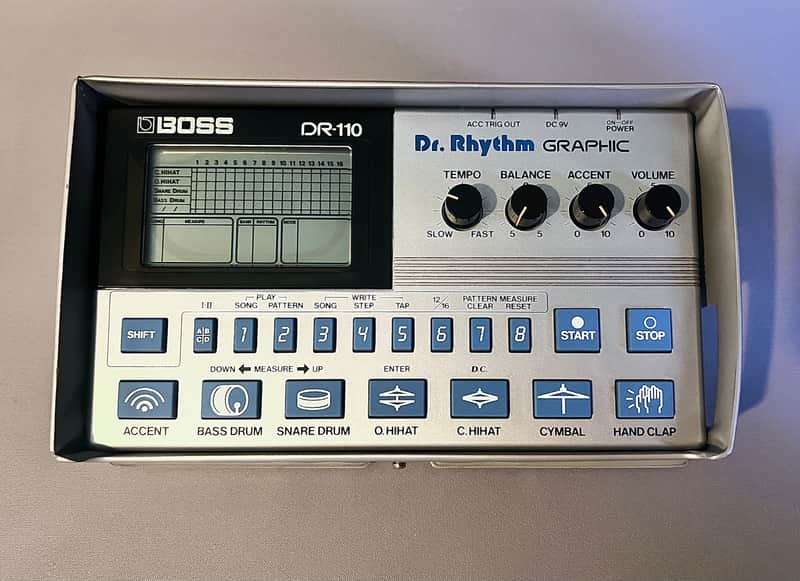 Boss DR-110 Dr. Rhythm 1980s - Silver image 1