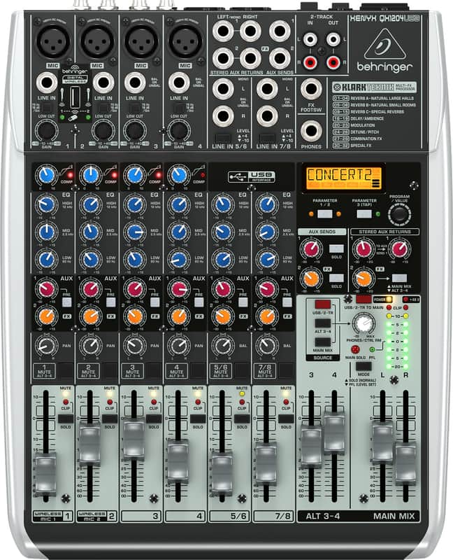Behringer Xenyx QX1204USB 12-Input Mixer with USB Interface and Effects image 1