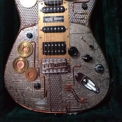 2015 Paoletti Stratospheric Steampunk Wine electric guitar custom handwound strat pickups image 1
