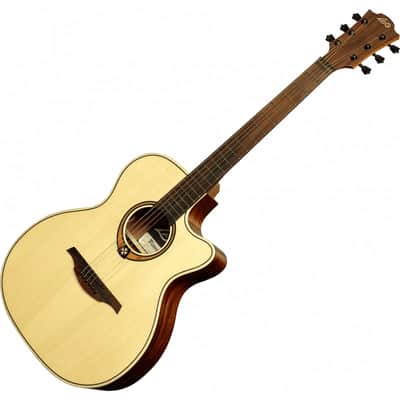 Lag Tramontane T88ACE | Auditorium Cutaway Acoustic-Electric Guitar, Natural. New with Full Warranty! image 3