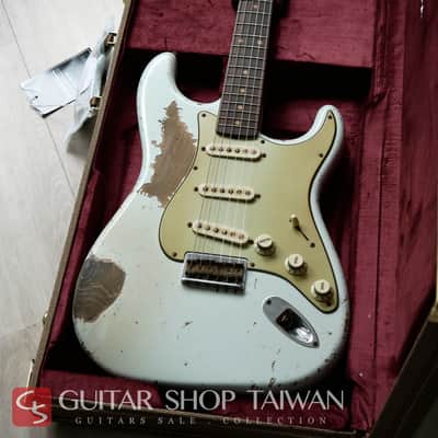 Fender Custom Shop John Cruz 1959 Hardtail Stratocaster Heavy Relic-Sonic Blue image 6