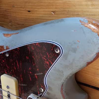 Custom Jazzmaster grey guitar relic with P90 pickups 2025 - Grey relic image 6