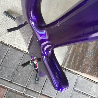 Wizard USA Neck Through Left-y 5 String 90's Purple Bass Not A Spector Make an Offer image 16