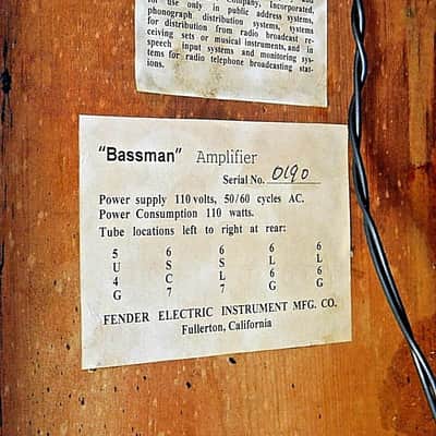 Vintage 1951 Fender Bassman Tweed 1x15 T.V. Front Panel 90% image 6