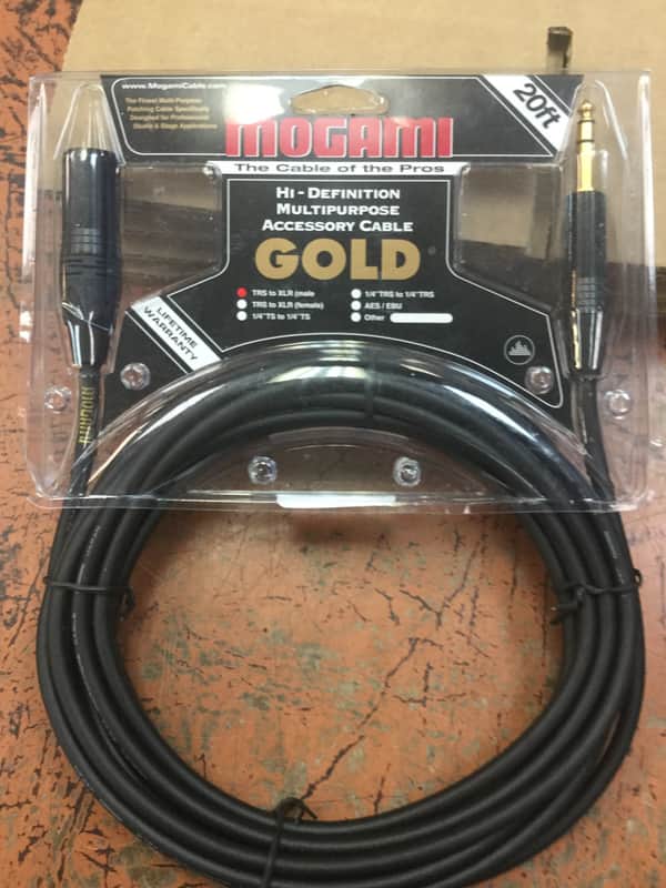 Mogami Gold-TRSXLRM-20 TRS to XLR Male - 20' image 2