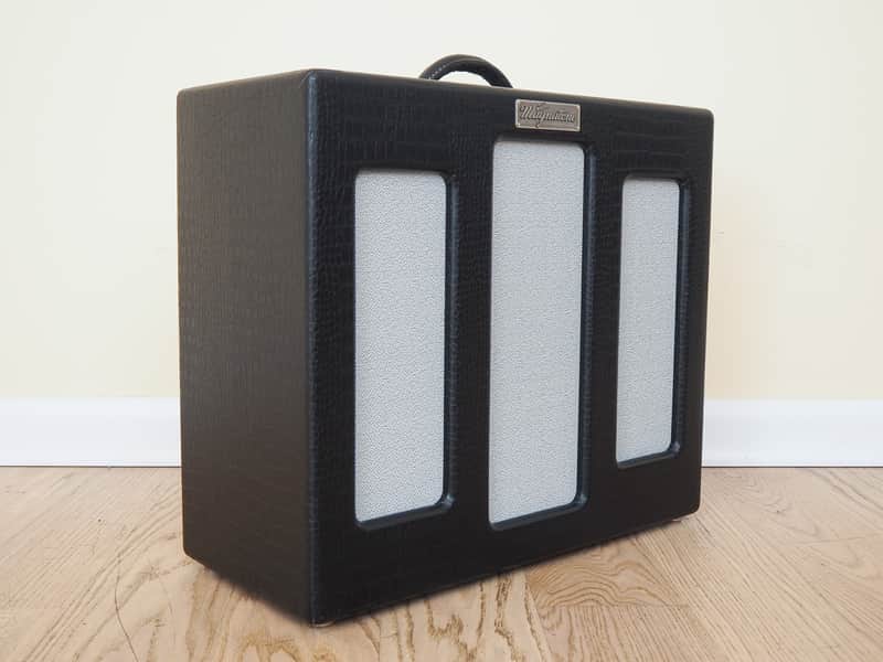 Magnatone Varsity Cathedral Front 1x12 Combo Boutique Tube Amp Near Mint, Celestion Blue image 1
