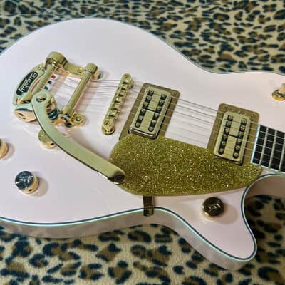 Gretsch G5230T Electromatic Jet Limited Edition - Shell Pink - Gold Hardware Upgrades Locking Tuners Hardshell Case image 4