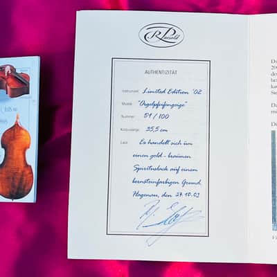 RODERICH PAESOLD / KARL HOFNER PALE 02 LIMITED EDITION ORGAN PIPE 4/4 MASTER VIOLIN 2002 image 16