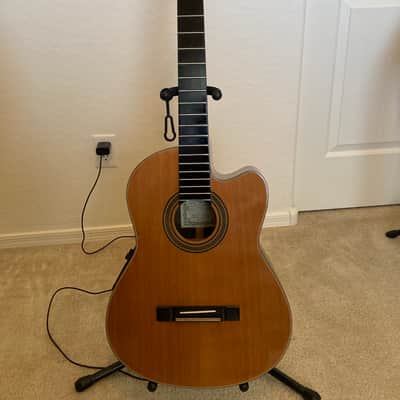 Washburn c104 sce  acoustic electric classical guitar natural image 7