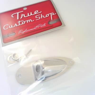 True Custom Shop® Deluxe Chrome Jack Plate for Fender Strat for USA & Import NEW image 3
