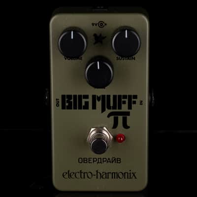 Used Electro-Harmonix Green Russian Big Muff Pi Fuzz Pedal With Box - 2 image 2