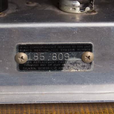 Silvertone Model 1336 Tube Amplifier, made by Danelectro (1956), ser. #185-809. image 11