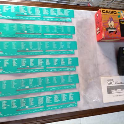 Casio SA-1 3 BOOK MANUAL 6 PATTERN PULSE CODE MODULATION PCM 100 TONE BANK 1989 - mini keyboard with complex LO-FI wavetable sounds PC Kid Techo Punk pop Japan Anime Manga Black BOXED RARE image 4