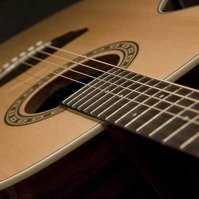 Washburn Harvest 6 String Acoustic Guitar, Right, Natural (WG7S-A) image 4
