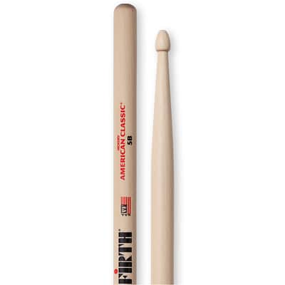 Vic Firth American Classic Hickory Drumstick 5B Wood Tip Pair image 2