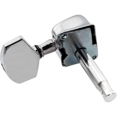 3L+3R Semi-closed Guitar Tuners Guitar String Tuning Pegs Keys Machine Heads Set for Epiphone Les Paul SG Style Electric Guitar or Acoustic Guitar Replacement, Chrome image 4