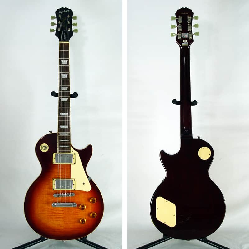 2002 Epiphone Les Paul Standard Made In Korea MIK Sunburst | Reverb