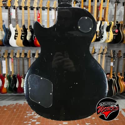 Gibson   Les Paul Studio Ebony Repaired Hea DS Tock image 8