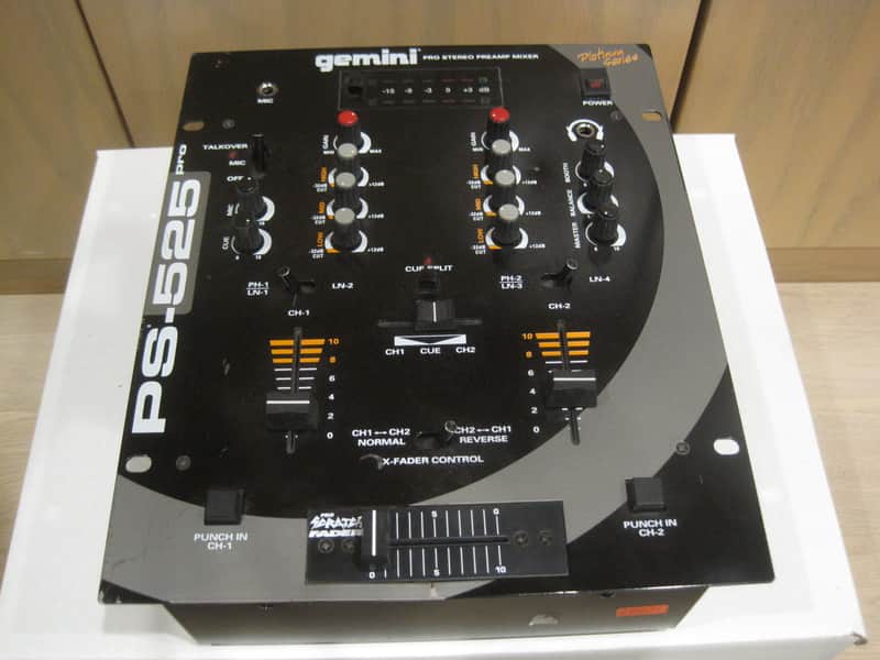 Gemini PS-525 Pro 2-channel DJ Stereo Preamp Mixer PS525 | Reverb