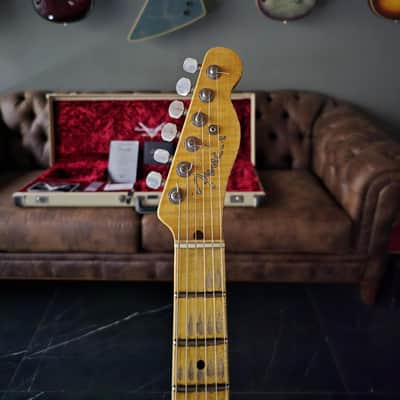Fender Fender Custom Shop LTD Heavy Relic Caballo Tono Ligero Telecaster in Dirty White Blonde 2016 - Heavy Relic image 2