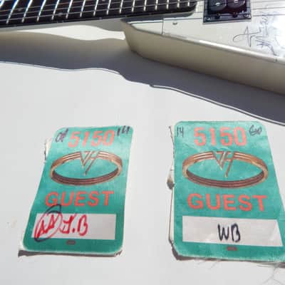 Kramer ST 400 Signed By Van Halen 1986 W/Back Stage Pass 5150 Tour image 5