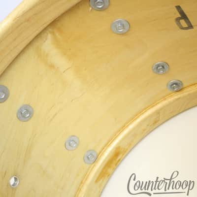 Slingerland 15x10"Tom Drum Chrome Over Wood COW 3Ply Vintage 70s Set-O-Matic USA image 9