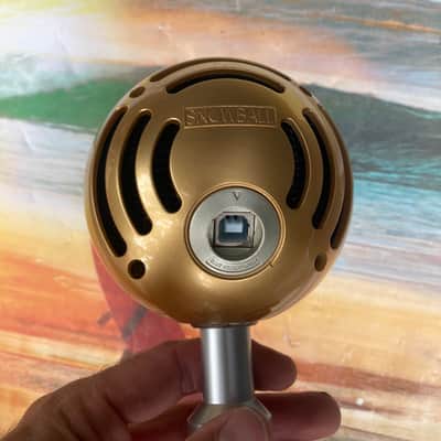 Blue Snowball USB Condenser microphone Mic 2010s - Textured White recording, podcast pro audio image 6