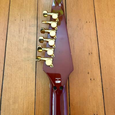 2010 ESP Edwards Izumi Ochiai Aion Flying W Electric Guitar Red Maroon Vermillion Original Case OHSC Extremely Rare image 22