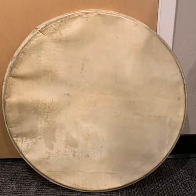Set of 4 - Vintage Slingerland 22" & 28" Calfskin Bass Drum Heads (Rm3) image 11