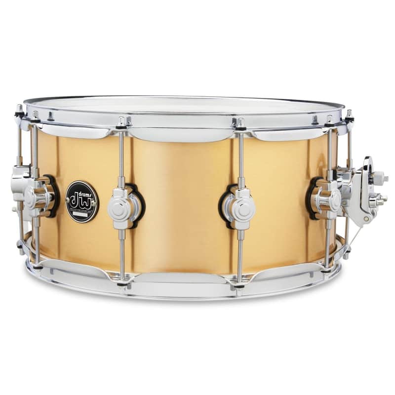 DW Performance Polished Brass Snare Drum 14x6.5 image 1