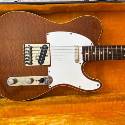 1980s Tokai Breezysound TTE60 Custom Telecaster Burled Tortoiseshell Mahogany Top Hard Case Japan Vintage image 1