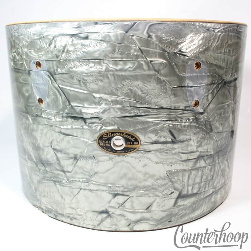 *Slingerland Sky Blue Pearl 9x13" Concert Tom Drum Shell 3Ply Mahogany/Maple 60s image 1