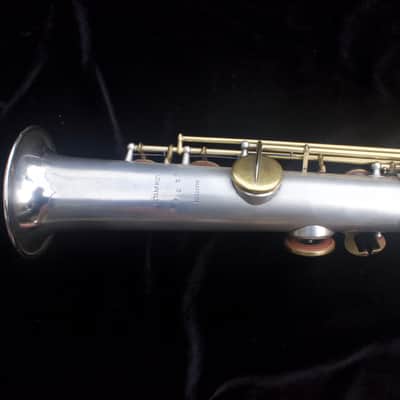 Martin Handcraft Phase III Soprano Sax - 1928 - Silver plated body, gold washed bell, gold plated keywork image 21