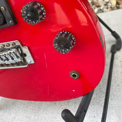 Vintage Memphis A2RT Guitar 80s - Red image 8