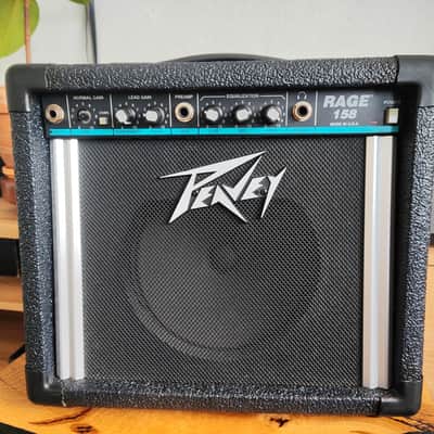Peavey Teal Stripe 158 15-Watt 1x8" Guitar Combo 1990s - Black image 2