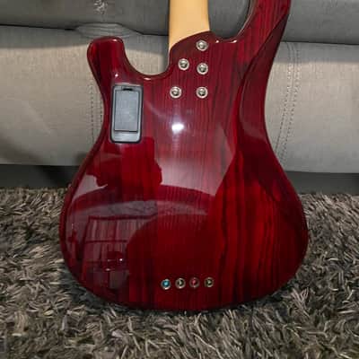Schecter Diamond Series Stargazer Bass 2000s - Crimson Ghost image 4