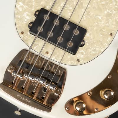 2012 Ernie Ball Music Man PDN Classic StingRay 4 - Gilded White | USA Limited Edition 1 / 200 Bass 4-String Matching Headstock & Neck Gold Hardware Active / Passive | OHSC image 19