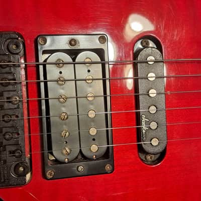 Charvel 375 Deluxe with Rosewood Fretboard 1989 - 1991 - Transparent Red image 4