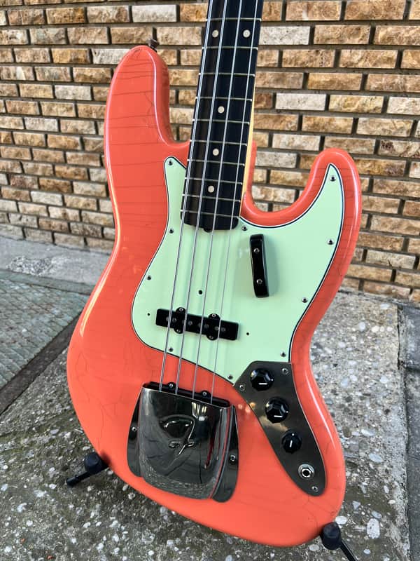 Hollowtone Coral Pink Jazz Bass image 1