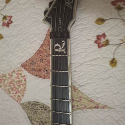 B.C. Rich MK3-JV-BKWB Junior V MkIII 2010s - Black with White Bevels image 2