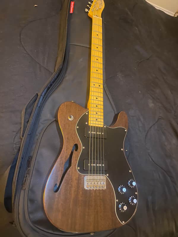 RARE: Fender Modern Player Telecaster Thinline Deluxe Body 2012 - 2018 - Black Transparent