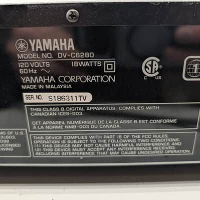 Yamaha DV-C6280 CD Changer 5 Disc DVD Player HiFi Home Audio Stereo image 5