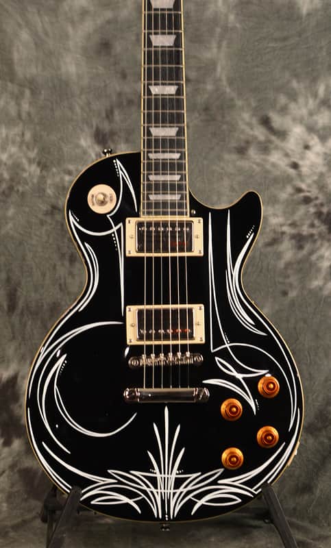 Epiphone Les Paul Standard Black Custom Von Dutch Hot Rod