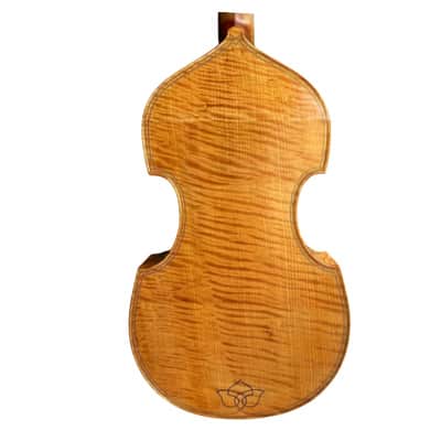 Baroque style profession maestro whole back 7 string 27" bass viola da gamba image 7