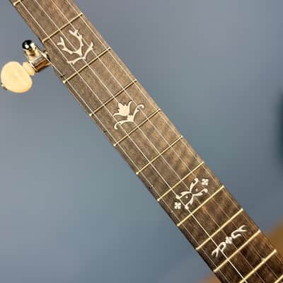 Custom Deering Rustic Wreath 5 String Banjo with Speed Finish Neck image 13